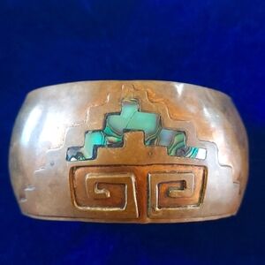 Cuff Bracelt with Albacore Inlay